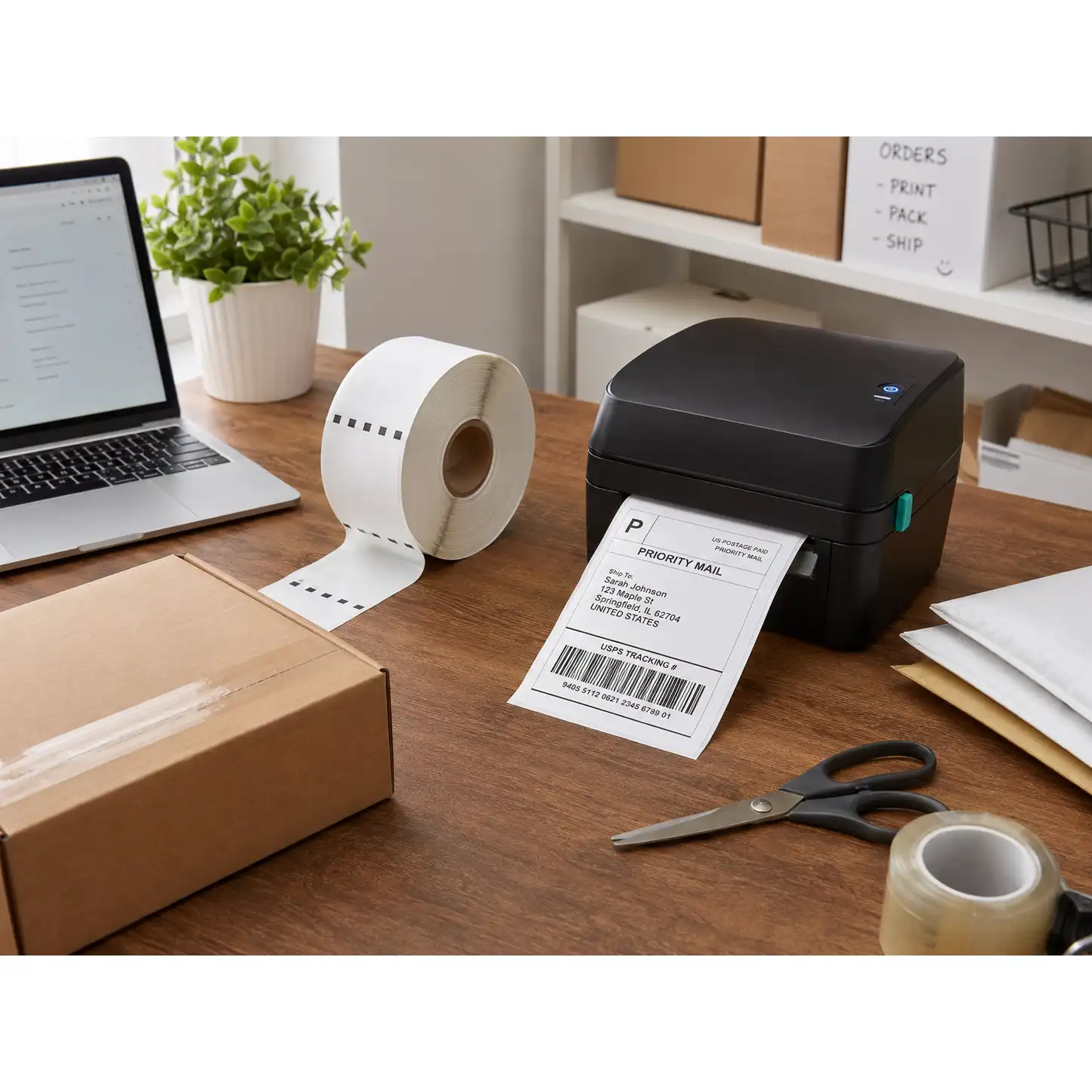 HY-Paper-DYMO-Compatible-Thermal-Label-Application-Scene HY Paper DYMO compatible thermal label application scene