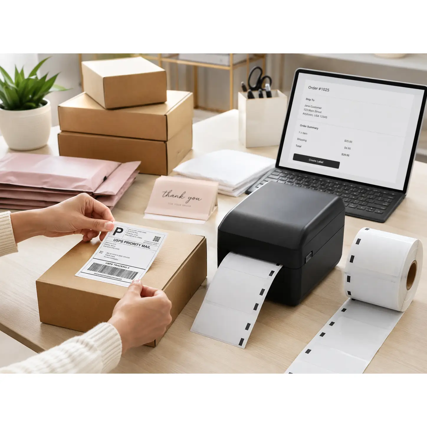 HY Paper DYMO compatible thermal label for barcode and address printing