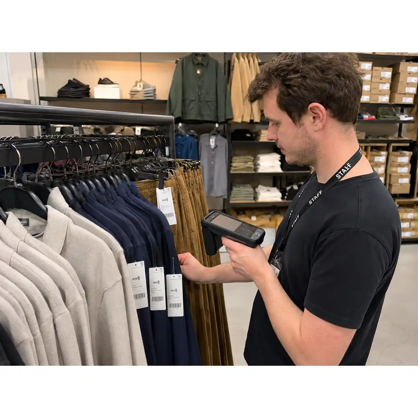 HY Paper RFID apparel label for inventory management