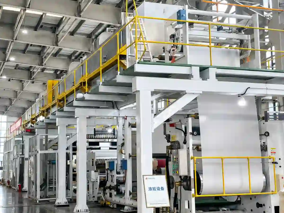 Sichuan Manufacturing and Technical Center Large coating and manufacturing equipment inside the Sichuan production center