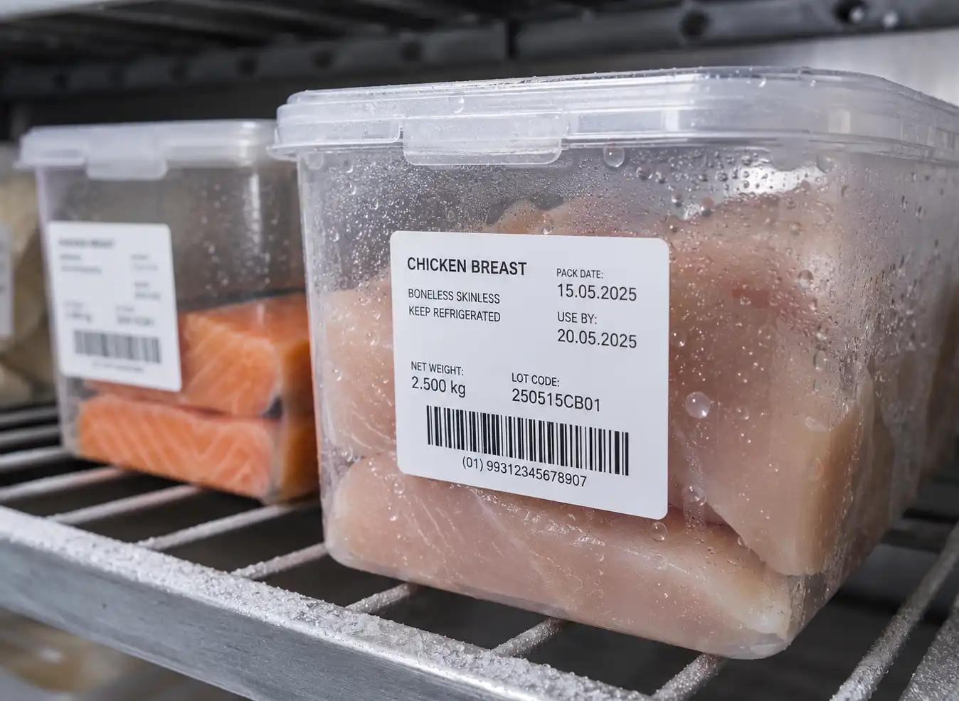 hy-paper-cold-chain-freezer-labels HY Paper sub-zero freezer labels on frozen food containers