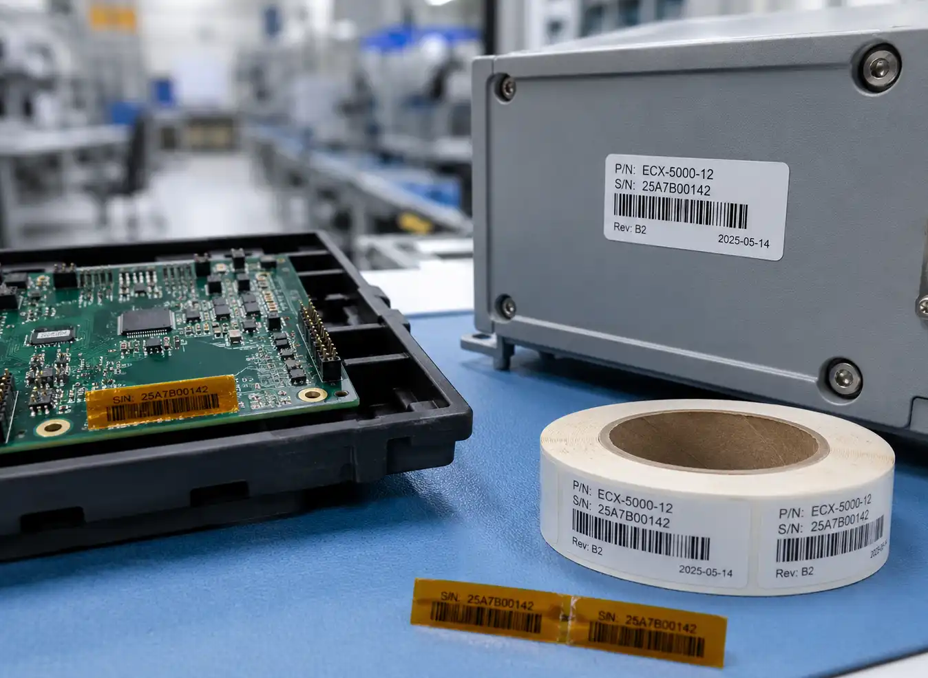 hy-paper-electronics-industrial-labels HY Paper high-temperature polyimide PCB labels for electronics